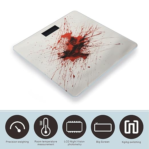 Red Pen Lines Scale for Body Weight Digital Bathroom Scale Accurate Smart Weight Scales with Large Display Weighing Machine High Precision Scales