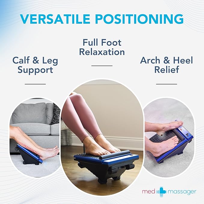 MedMassager Foot Massager Classic | Deep Tissue Massage Therapy at-Home Massager Dual Speed Portable &amp Compact Fast Relief from Neuropathy Improves Blood Circulation MMF08