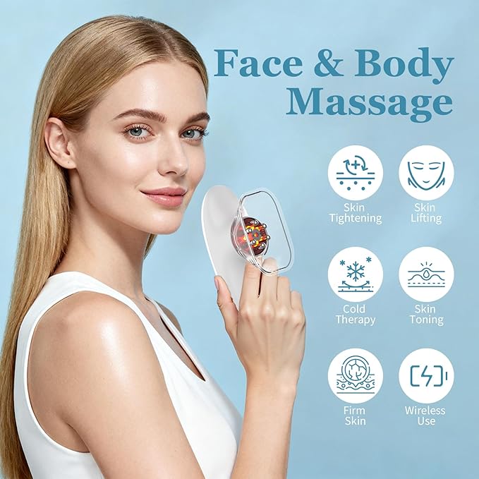 4 in 1 Body Sculpting Machine Anti Cellulite Massage ToolLymphatic Drainage MassagerReduce Stretch Marks &amp Cellulite &amp Tightens Skinfor Back Belly Waist Arms Legs.