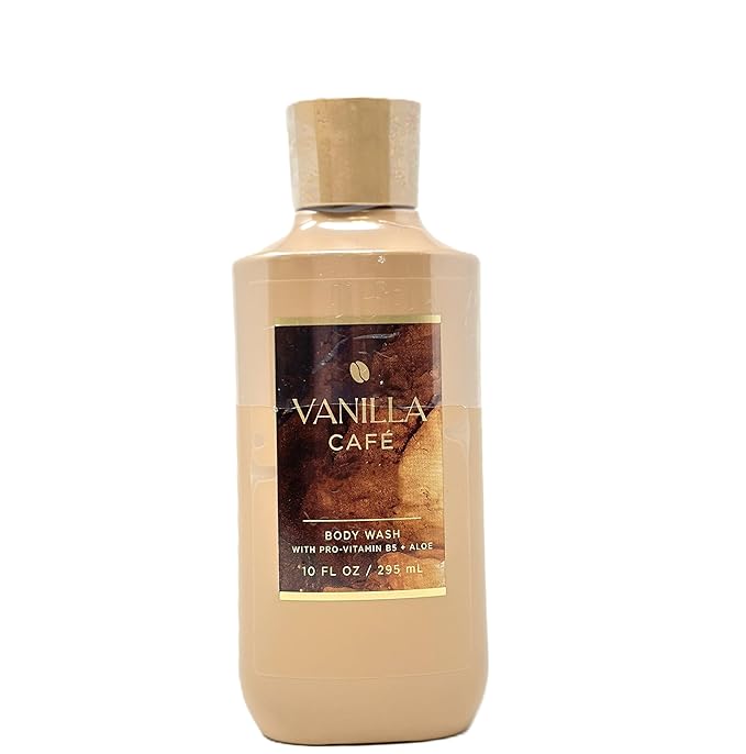 Bath and Body Body Wash with Pro Vitamin B5 + Aloe (10 FL OZ / 295 ML Vanilla Cafe)
