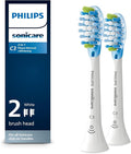 Philips Sonicare C3 Two-in-One - Genuine Replacement Electric Toothbrush Heads White 2 Pack HX9042/65