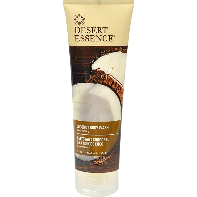 Desert Essence: Organics Body Care Refreshing Body Wash Coconut 8 oz (12 pack)