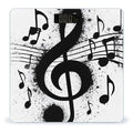 Smart Scale for Body Weight Digital Bathroom Weighing Scale Energy Saving Scale Gunge Black and White Music Notes
