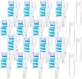 Sensitive Replacement Electric Replacement Toothbrush Heads (16 Count) Dual Clean Rotating Sets Compatible with Braun Oral B Cross Action Power