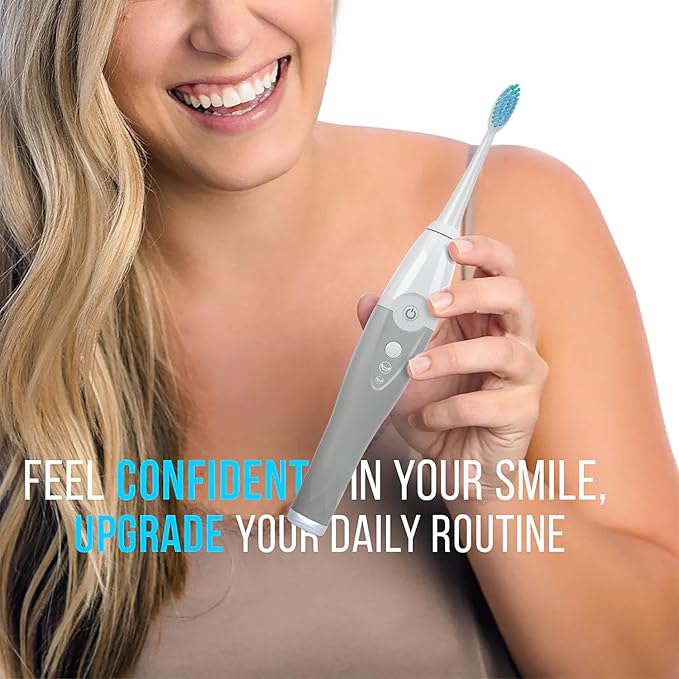 Tao Clean UV Sanitizing Sonic Toothbrush and Cleaning Station Electric Toothbrush Dual Speed Setting London Fog