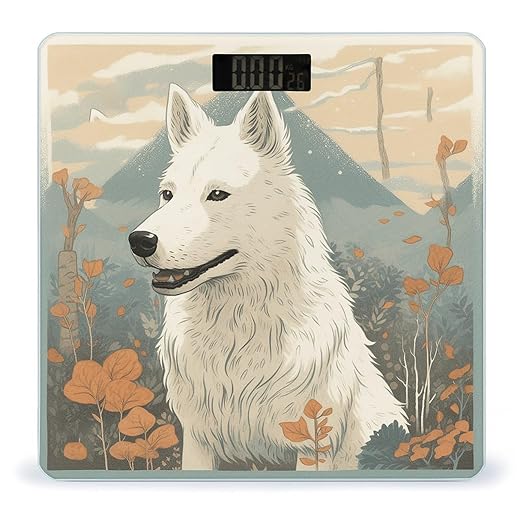 Pen Next to Dog Scale for Body Weight Highly Accurate Digital Bathroom Scale Sturdy Tempered Glass Weighing Scales with LCD Display Fashion Body Fat Smart Scales 400lb