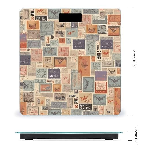 Postal Stationery Weight Scale Large Bathroom Scales Digital Weight with Bright LED Display Non Slip Automatic Weighing Scale Fashion Weighing Machine for Body