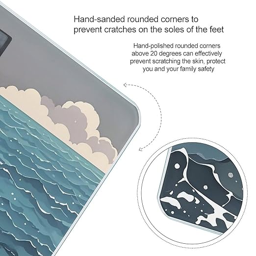 The Deep Ocean Scale for Body Weight Digital Bathroom Scale Accurate Smart Weight Scales with Large Display Weighing Machine High Precision Scales