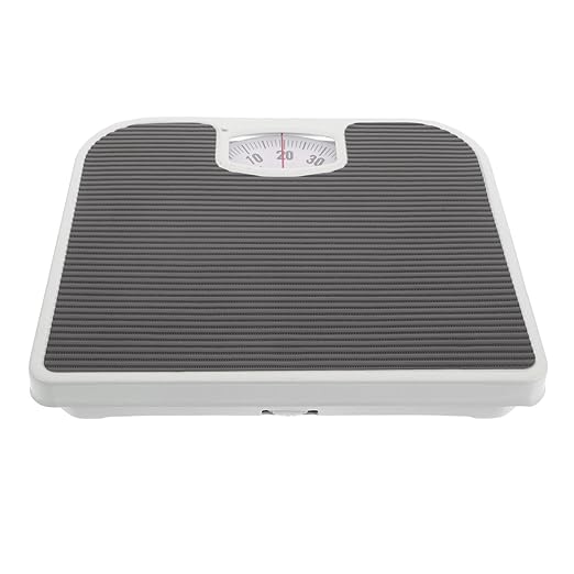 Mechanical Analog Body Weight Scale Portable Manual Bathroom Scale Small Gray Health Monitor for Home and Travel Use