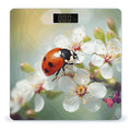 Digital Bathroom Scale for Body Weight Scale with Bright LCD Display High Accuracy Step-On Technology Auto On/Off Butterfly Ladybug Flower Digital Scales 400 Lbs /180kg