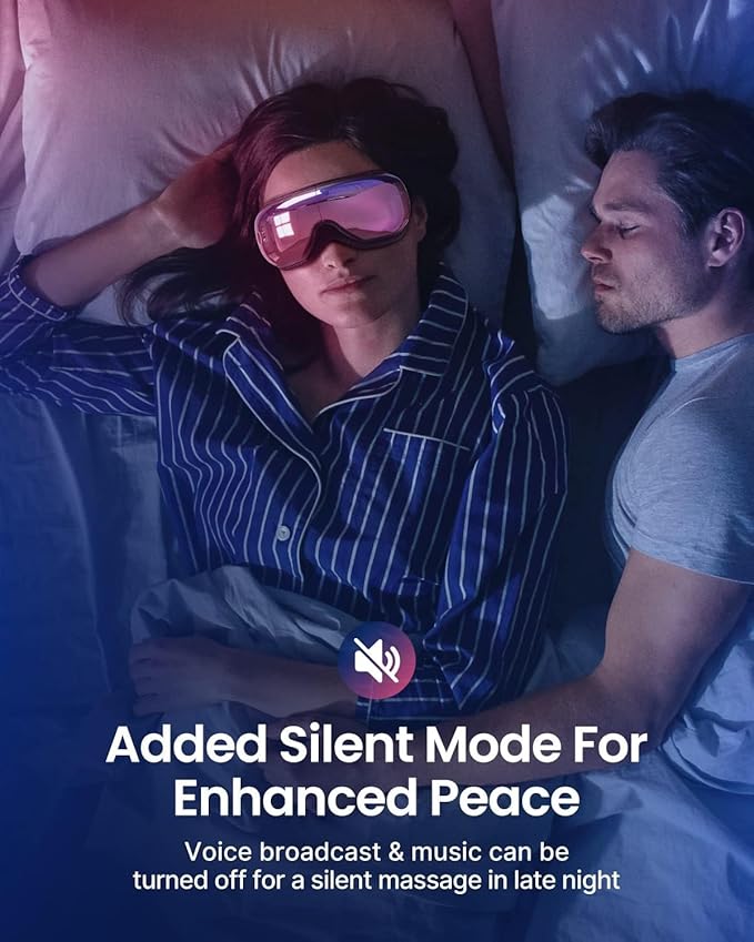RENPHO Eye Massager with Heat Mothers Day Birthday Gifts for Mom Women Men Her FSA Eligible HSA Eye Mask for Migraine ReliefSleep Mask for Dry Eyes Relax Reduce Strain for Men Dad Eyeris 1