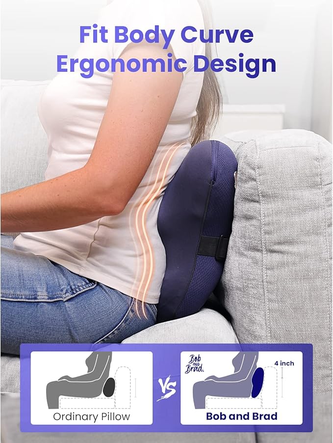 BOB AND BRAD Cordless Back Massager with Heat FSA Eligible HSA Shiatsu Back Massager for Pain Relief Deep Tissue 3D Kneading Massage Pillow for Pain Relief Soothing Full-Body Relief for Family