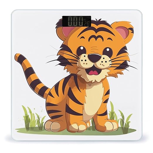 Spotted Tiger Scale for Body Weight Smart Scales Digital Bathroom Scale High Precision Weighing Scales with Large Display Weighing Machine for People