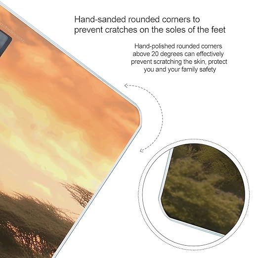 Couple Giraffe Digital Bathroom Scale for Body Weight Weighing Scale with Backlit LCD Display High Precision Measurements &amp Measures Weight Up to 180kg