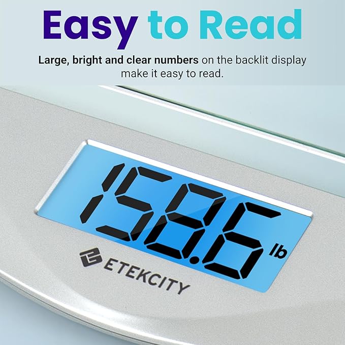 Etekcity 400lb Bathroom Body Weight Scale and Palmer's Cocoa Butter 8.5oz Stretch Mark Massage Lotion Pregnancy Skin Care