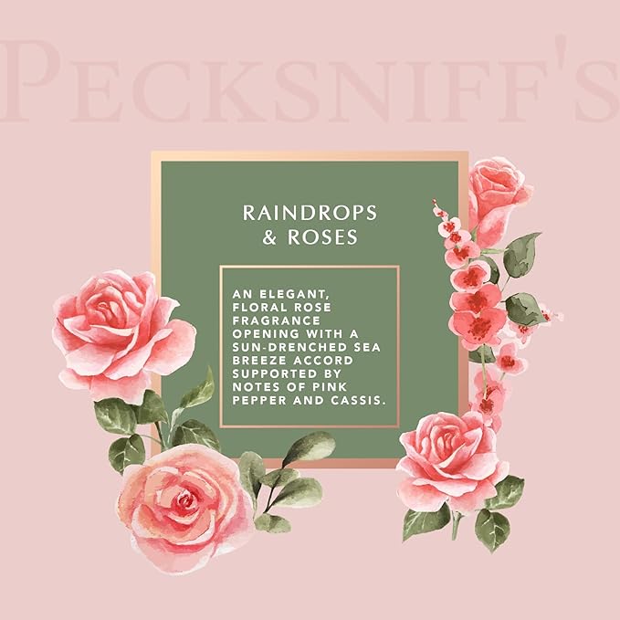 Pecksniffs Prestige 500ml Bath Soak Decanter Raindrops &amp Roses