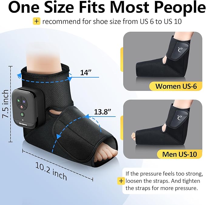 Comfytemp K1007 Air Compression Therapy Device Portable Foot Massager for Circulation and Pain Relief K251623 FDA Cleared