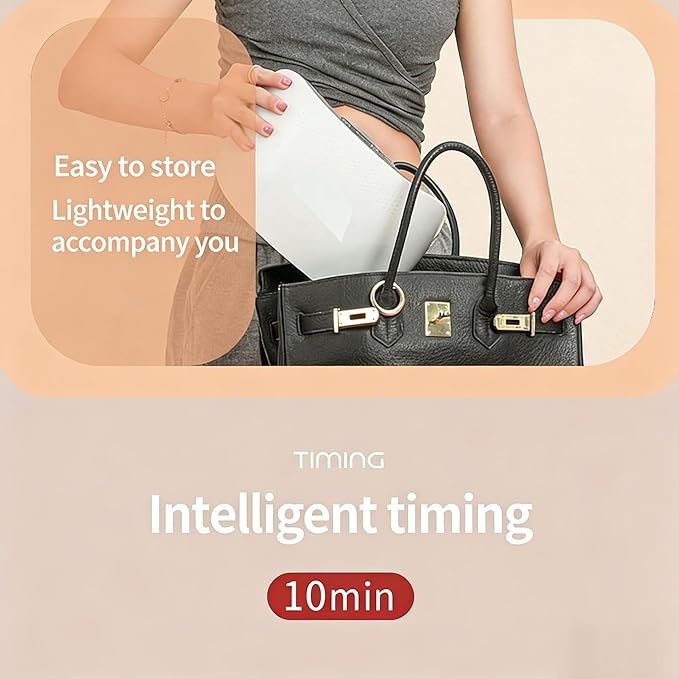 Electric Abdominal Massager with Heating Forward &amp Reverse Rotation 3 Adjustable Intensity Levels Waist &amp Abdomen Dual-Use Constant Temperature Hot Compress