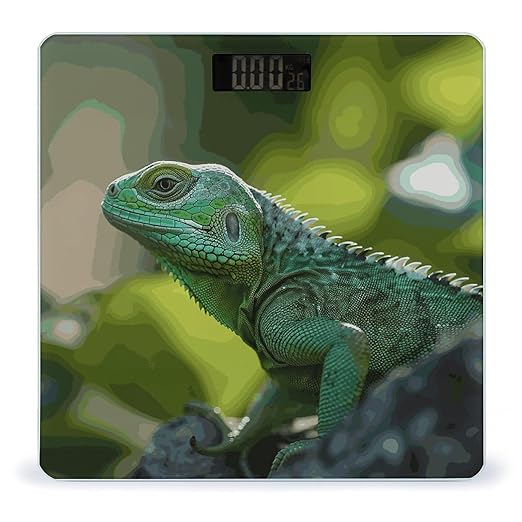 Green Lizard Bathroom ScaleHighly Accurate Digital Weighing Machine for People Bright LED Display Weight Scale for The Aldult Home Use