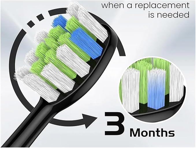 5 Pcs/10 Pcs Replacement Brush Heads Compatible for AquaSonic Black Series Vibe Pro Duo Electric Toothbrush(10 pcs WT)