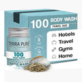 Travel Size Hotel Body Wash 100 Count 1 oz Bottles Guest Amenities for Hotels Vacation Rentals &amp Short Term Rentals Paraben Free White Tea &amp Coconut Scent Infused with Aloe and Olive Oil by Te