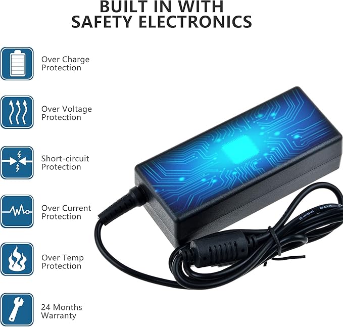 24V AC Adapter Compatible with F6 Shiatsu Full Foot Massager A839 318102 K65S240300E2 Power