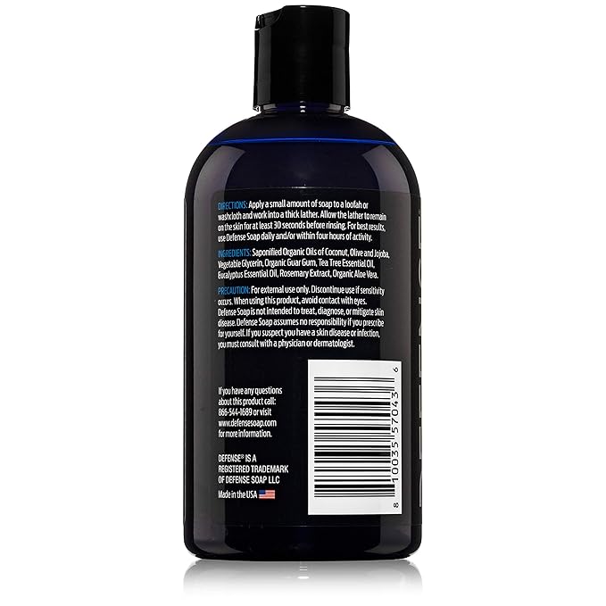 Defense Soap 2 Pack Peppermint Body Wipes 40 Count and 2 Pack Body Wash 12 oz