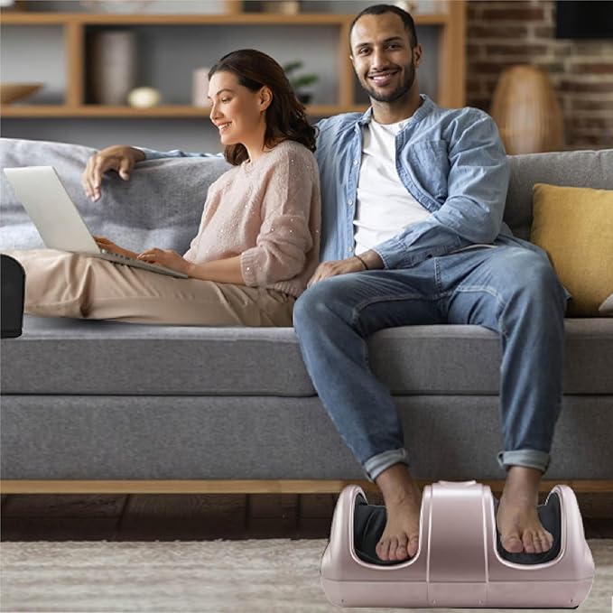 Premium Shiatsu Foot Massager with Remote Control Deep Kneading Rolling &amp Heat Therapy for Feet Ankles &amp Legs Plantar Fasciitis &amp Neuropathy Pain Relief Gift for Men/Women/Parents (Ro