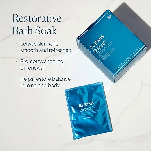 ELEMIS Cellutox Herbal Bath Synergy 10-Pack Detoxifying Herbal Bath Sachets for Smoother Skin