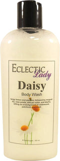 Eclectic Lady Liquid Pearl Body Wash - Daisy Scent 3-in-1 Use For Bubble Bath Hand Soap &amp Body Wash Phthalate-Free Daisy Fragrance Handcrafted in USA (8 oz)