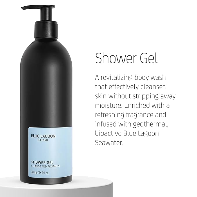 Blue Lagoon Skin Science - Shower Gel - Revitalizing Body Wash - Bioactive Blue Lagoon Seawater - Lightweight Gel Texture - Soft Ethereal Fragrance - Responsibly Sourced Ingredients - 500ML