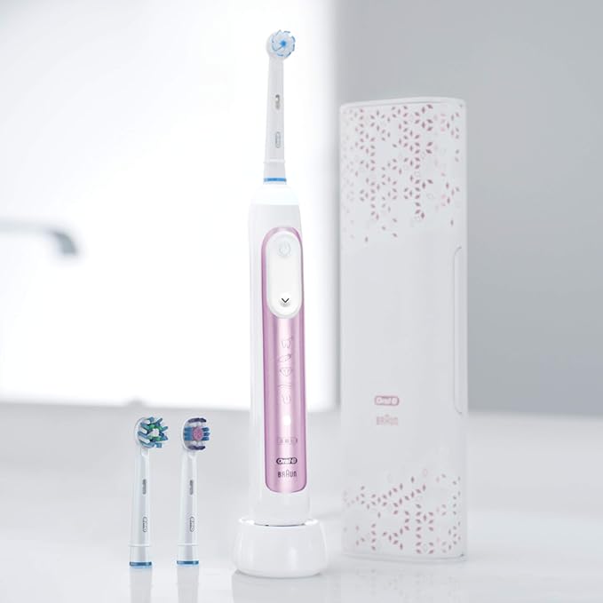 Oral-B Genius 9600 Electric Toothbrush 3 Brush Heads Sakura Pink