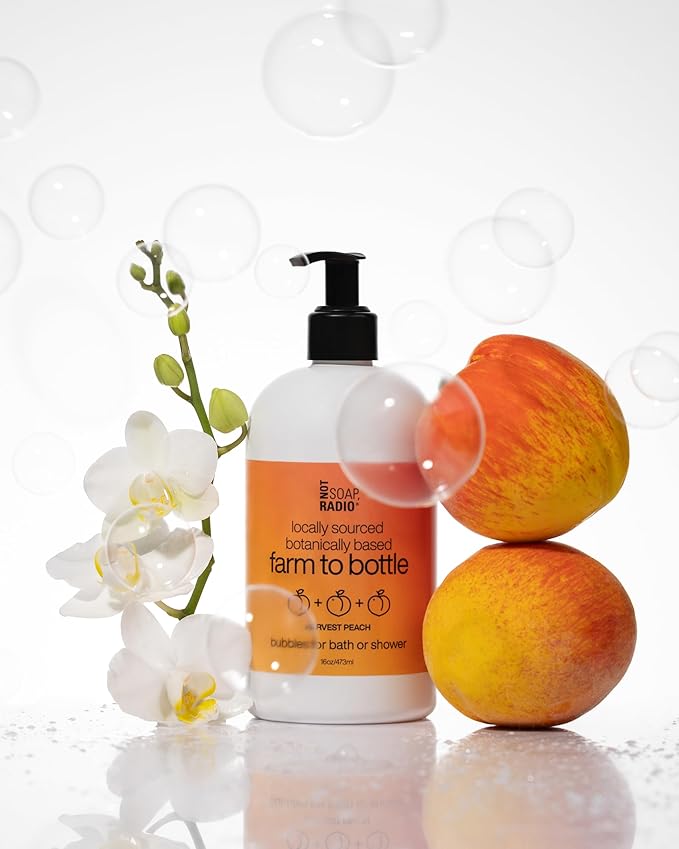 Not Soap Radio harvest peach | bath/shower gel | farm to bottle