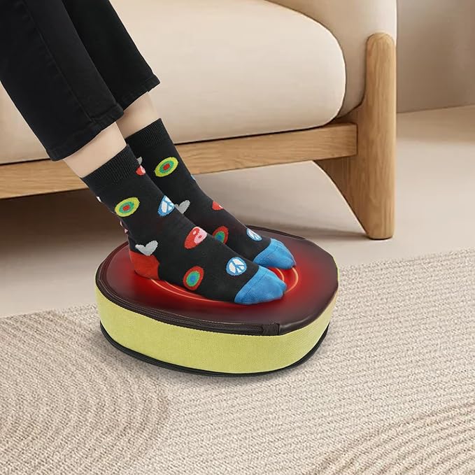 Foot MassagerFoot Massager Machine Foot Massager Machine with HeatDeep Shiatsu KneadingDelivers ReliefAdjustable Intensity Multi-Level Settings (Light Green)