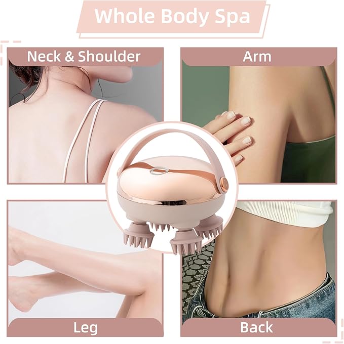 Electric Hair Massager Comb Multi-Function Scalp Massager Brush for Hairs Care 3 in 1 Scalp Massager for Hair Care Hair Growth Comb IPX7 Waterproof Portable for Home &amp Travel