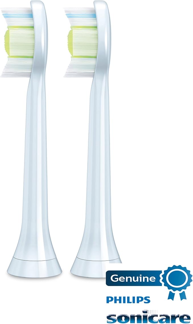 Philips Sonicare Genuine DiamondClean replacement toothbrush heads HX6062/64 White 2-pk