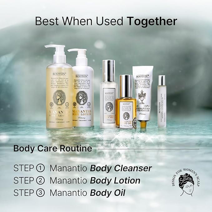 Manantio Women’s Vegan Body Cleanser Premium Body Wash for Smooth Texture Firmness &amp Hydration Improves Skin Elasticity and Moisture Balance 300ml / 10.14 fl oz