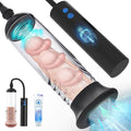 Penile Traction Device Condones 6X Suction &amp Pumping Training Device Bigger &amp Harder &amp Longer Y324* (Black)