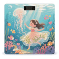 Jellyfish in The Ocean Weight Scale Cute Bathroom Scale for Body Highly Accurate Digital Weighing Machine for People Compact LCD Display Scales with Sturdy Toughened Glass Scales