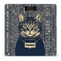 Criminal Cat Pictures Scale for Body Weight Sturdy Tempered Glass Weighing Scales with LCD Display Accurate Digital Bathroom Scale Convenient Body Fat Smart Scales 400lb
