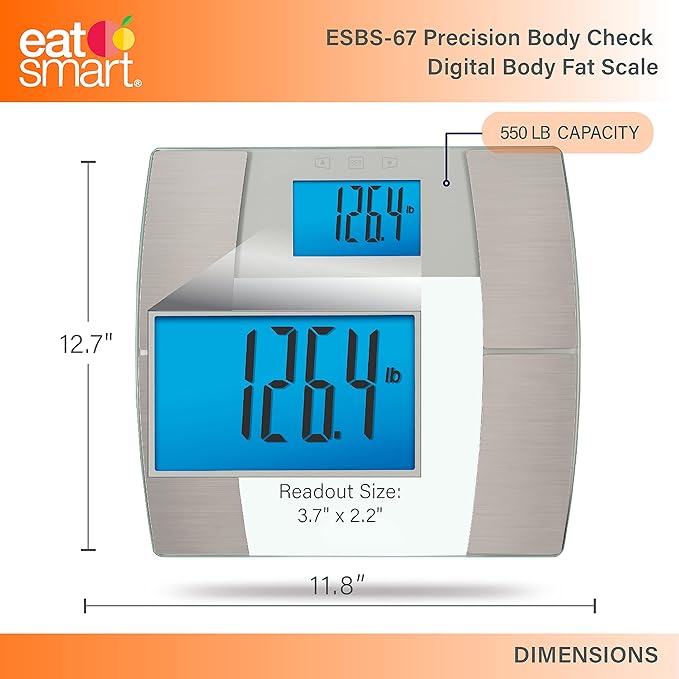 Eat Smart Precision Body Scale Composition Digital Body Fat Scale for Body Weight