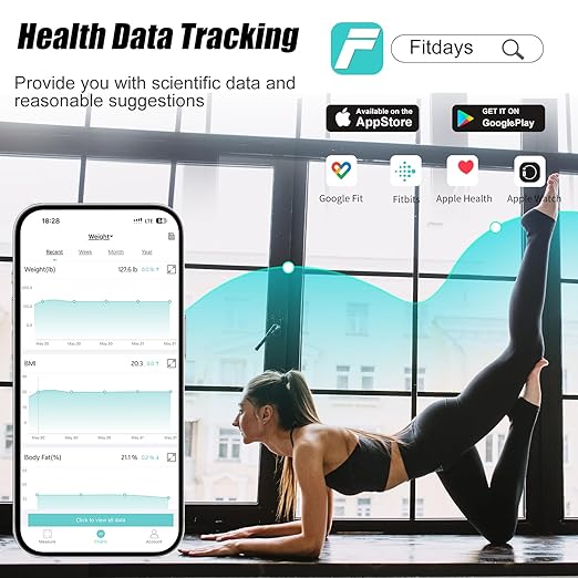 8-Electrode Smart Body Fat Scale with Handle 28 Body Metrics Segmental Measurements for Arms/Legs/Torso for Arms/Legs/Torso Large Display App Sync 180kg/400lbs