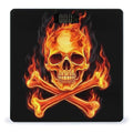 Women's Fashion Automatic Switch Digital Bathroom Weighing Scale Smart Scale Fire Flaming Skull Crossbones