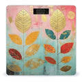 Leaves Collage Scale for Body Weight Smart Scales Digital Bathroom Scale High Precision Weighing Scales with Large Display Weighing Machine for People