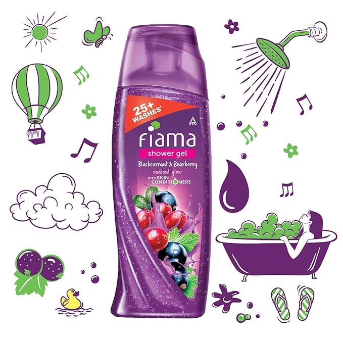 Fiama Di Wills Shower Gel BlackCurrant &amp BearBerry - 100 ML