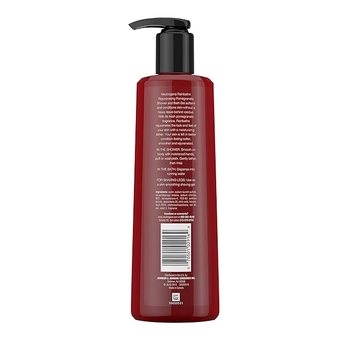 Neutrogena Rainbath Rejuvenating Shower and Bath Gel Pomegranate 16 Fl Oz