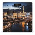 Las Vegas Night ViewScale for Body Weight with LCD High Precision Weighing Scales Fashion Sturdy Tempered Glass Weight Scales Easy-to-Read Digital Bathroom Scale for Daily 400lb