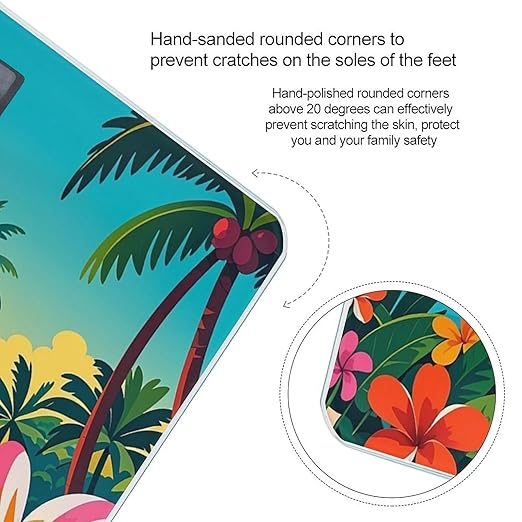 Hello Hawaii Scale for Body Weight Accurate Digital Bathroom Scale Toughened Glass High Precision Scales Smart Weight Scales with Large LCD Backlight Display Weighing Machine