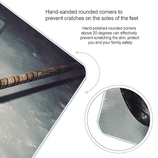 Hockey Stick Smart Scale for Body Weight Accurate Bathroom Scale with LED Display Digital Weight Scales Weighing Machine High Precision Scales for Bath Home