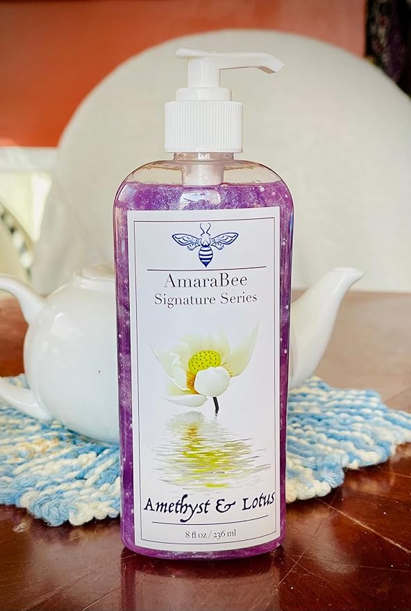 Amethyst &amp Lotus Body Wash &amp Lotion Duo | Hydrating Cleanser | Moisturizing